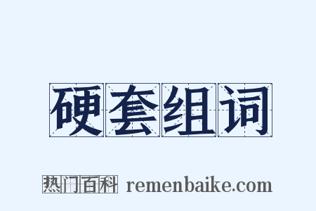 硬套组词是什么意思的图片